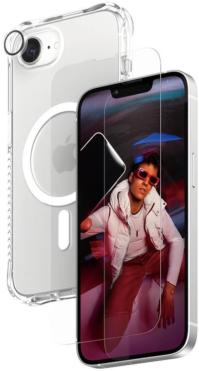 Panzer Glass Apsauginis rinkinys CARE by PanzerGlass Fashion 3in1 Dėklas+Ekrano apsauga+Objektyvo apsauga Apple iPhone 16e