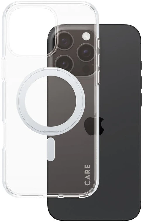 Panzer Glass CARE by PanzerGlass Feature Kickstand Apple iPhone 16 Pro Max 6.9" sidabrinis/sidabrinis MagSafe 1328