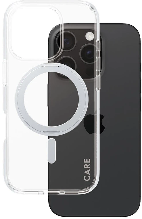 Panzer Glass CARE by PanzerGlass Feature Kickstand Apple iPhone 16 Pro 6.3" sidabrinis/sidabrinis MagSafe 1326