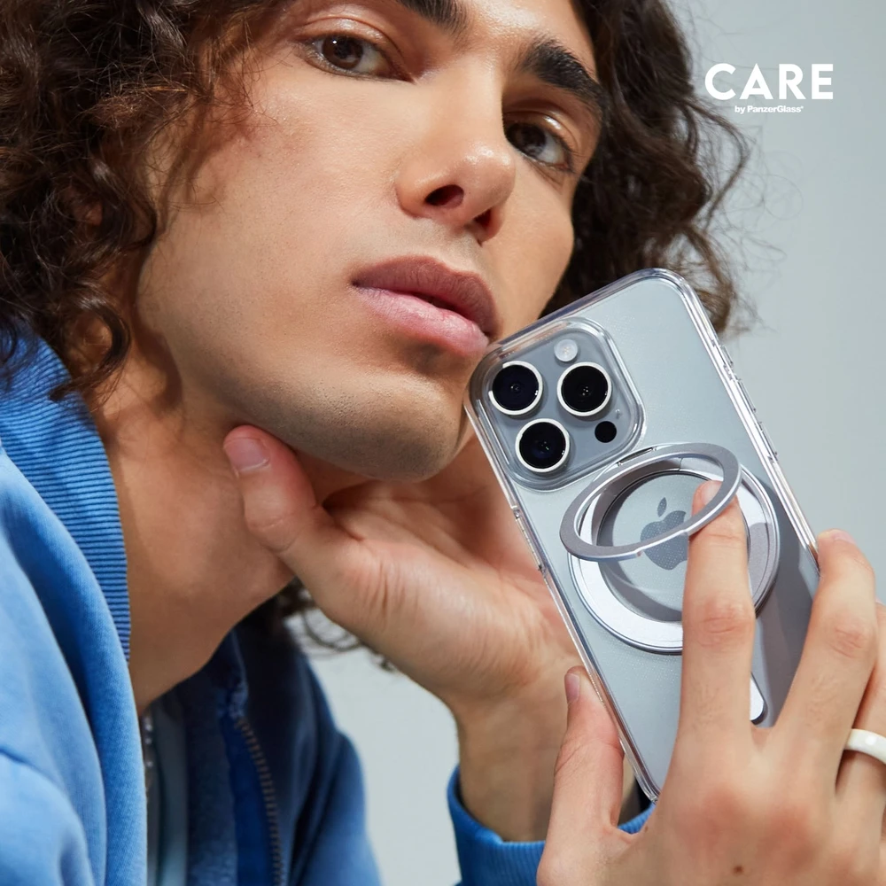 Panzer Glass CARE by PanzerGlass Feature Kickstand Apple iPhone 16 Pro Max 6.9" sidabrinis/sidabrinis MagSafe 1328