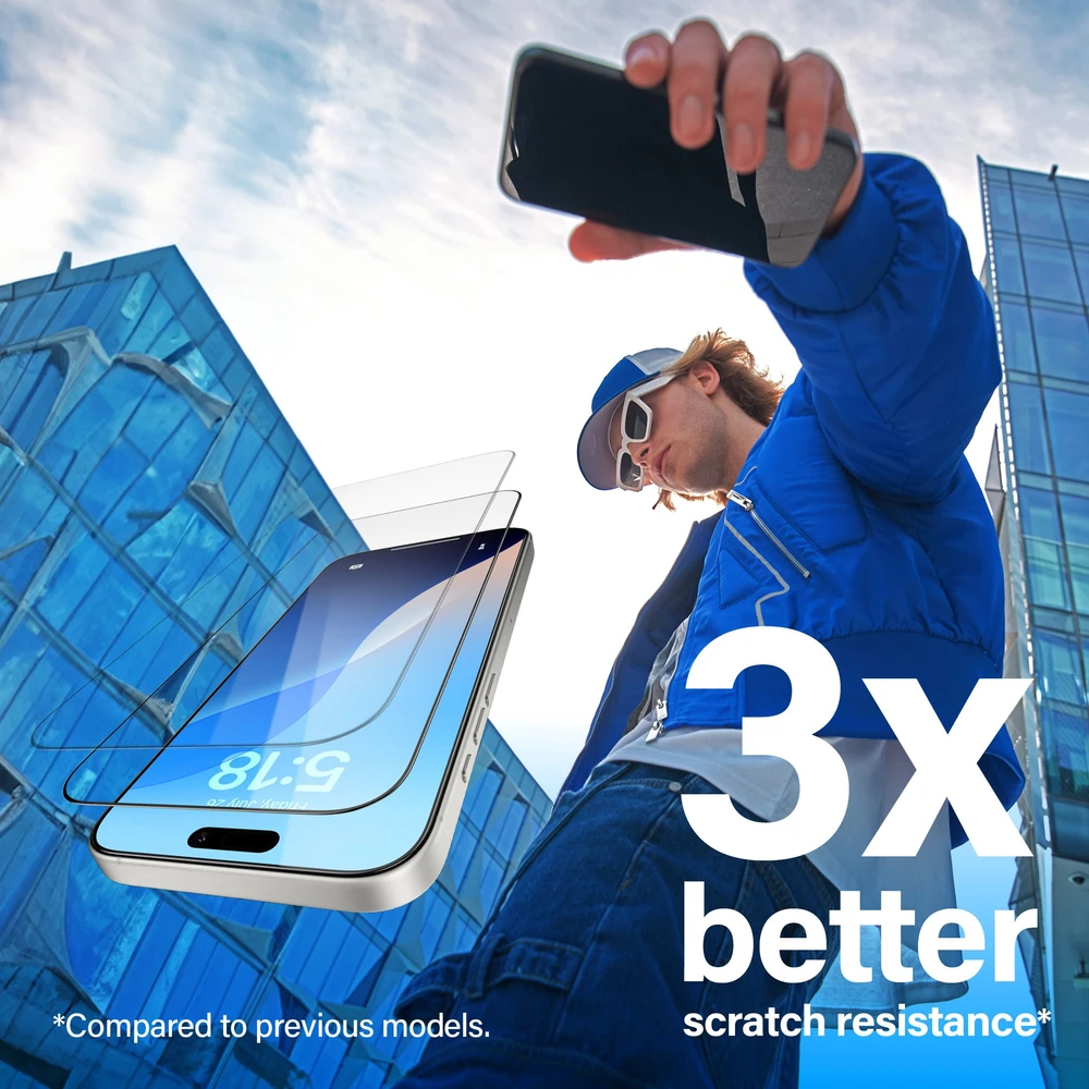 Panzer Glass PanzerGlass Ekrano apsauga | Apple | iPhone 16 Plus / iPhone 15 Plus | Stiklas | Skaidrus | Itin platus pritaikymas