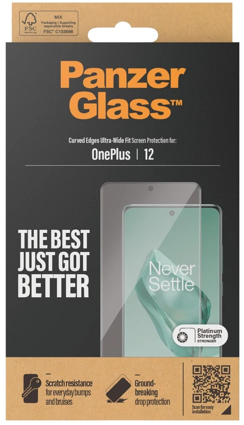 Panzer Glass „PanzerGlass“ – ekrano apsauga – „OnePlus 12“ – itin platus pritaikymas