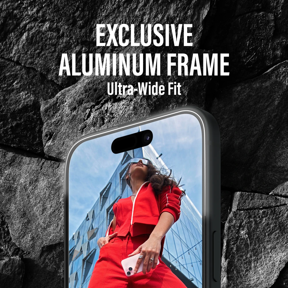 Panzer Glass PanzerGlass ekrano apsauga Aliuminis rėmelis Apple iPhone 16 Pro Max 6.9" Itin platus pritaikymas 2852