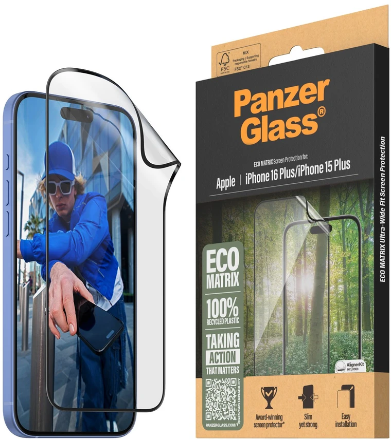 Panzer Glass PanzerGlass MATRIX ekrano apsauga Apple iPhone 16 Plus 6.7" Itin platus pritaikymas 2871