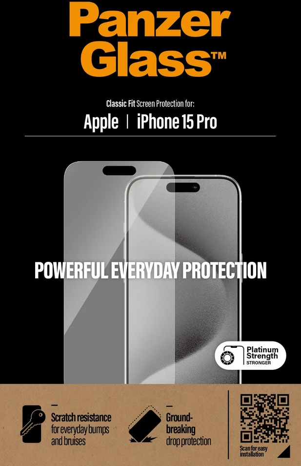 Panzer Glass PanzerGlass | Ekrano apsauga | iPhone | iPhone 15 pro | Grūdintas stiklas | Aišku