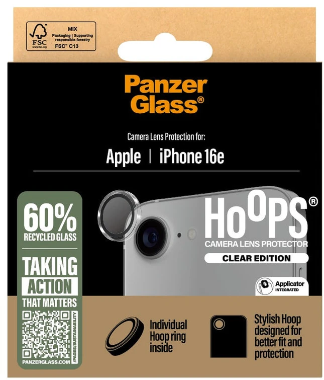 Panzer Glass „PanzerGlass“ – „Hoops“ – fotoaparato objektyvo apsauga – „iPhone 16e“