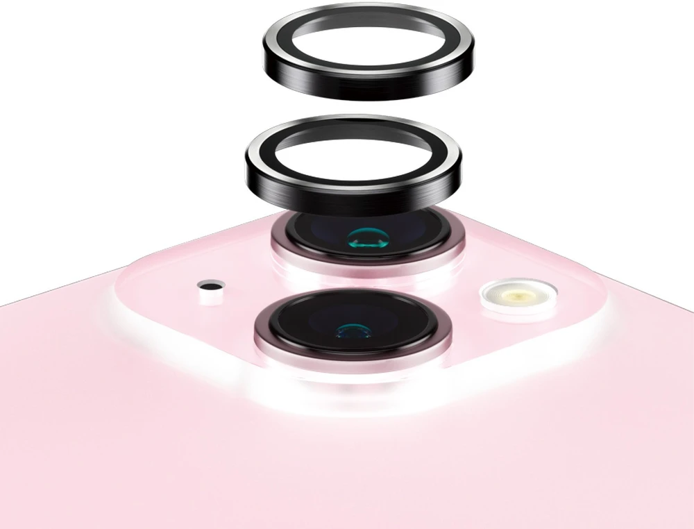 Panzer Glass PanzerGlass™ lankeliai fotoaparato objektyvo apsauga iPhone 15 | 15 plius | Juodas