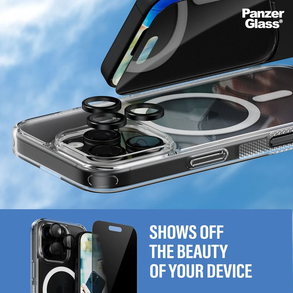 Panzer Glass „PanzerGlass“ – „iPhone 16 Pro 3 viename“ privatumo paketas