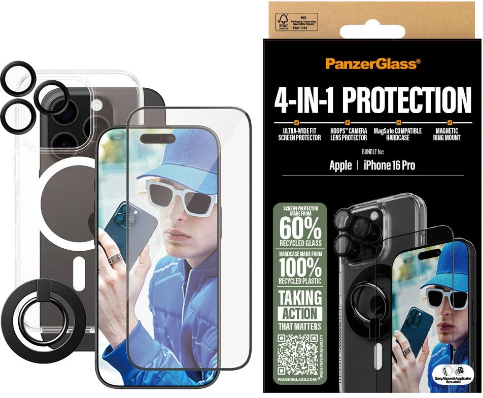 Panzer Glass PANZERGLASS 4-IN-1 PROTECTION - BUNDLE IPHONE 16 6.3INCH PRO