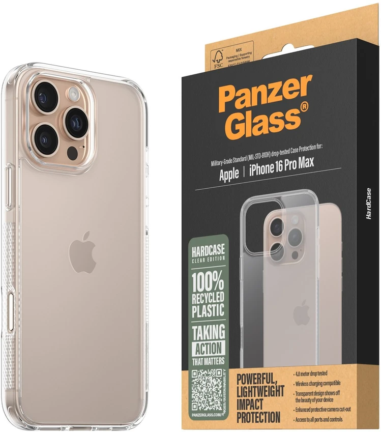Panzer Glass PanzerGlass HardApple iPhone 16 Pro Max 6.9" dėklas telefonui skaidrus/Transparent 1290