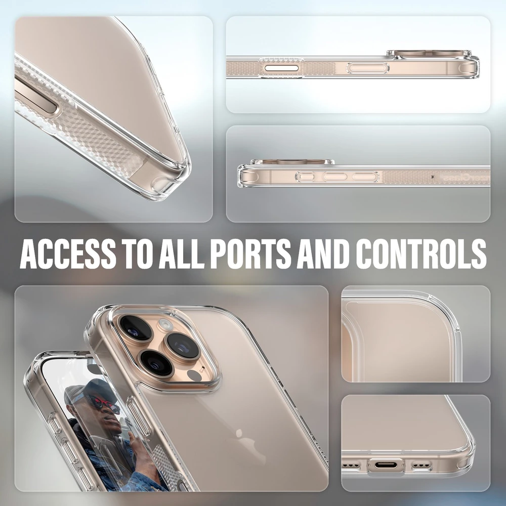 Panzer Glass PanzerGlass HardApple iPhone 16 Pro 6.3" dėklas telefonui skaidrus/Transparent 1288
