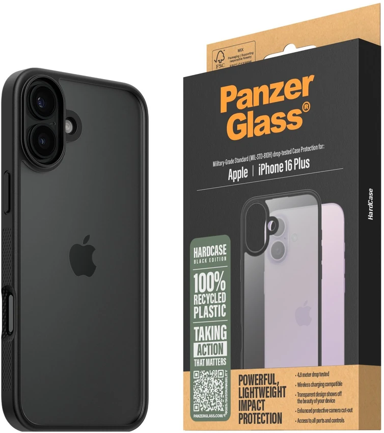 Panzer Glass PanzerGlass HardApple iPhone 16 Plus 6.7" dėklas telefonui juodos spalvos/dėklas telefonui juodos spalvos 1297