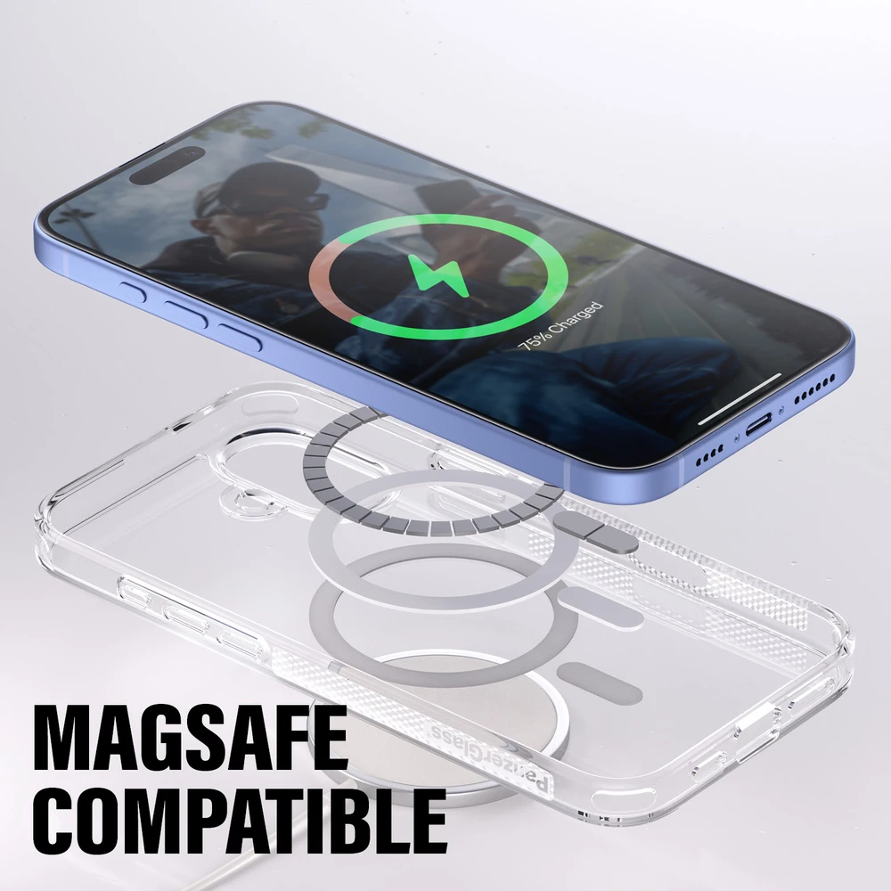 Panzer Glass PanzerGlass HardApple iPhone 16 Plus 6.7" dėklas telefonui baltos spalvos MagSafe 1293