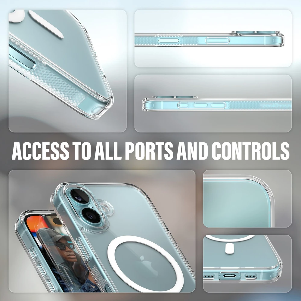 Panzer Glass PanzerGlass HardCase Apple iPhone 16 6.1" dėklas telefonui baltos spalvos MagSafe 1291