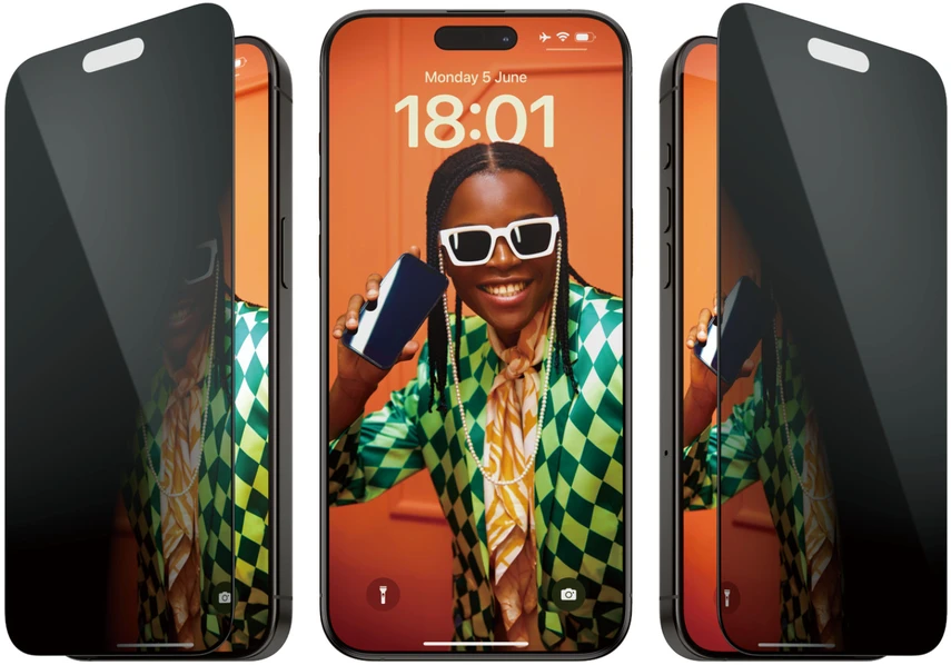 Panzer Glass „PanzerGlass“ – privatumo ekrano apsauga „iPhone 15 Pro Max“ – itin platus pritaikymas su „EasyAligner“