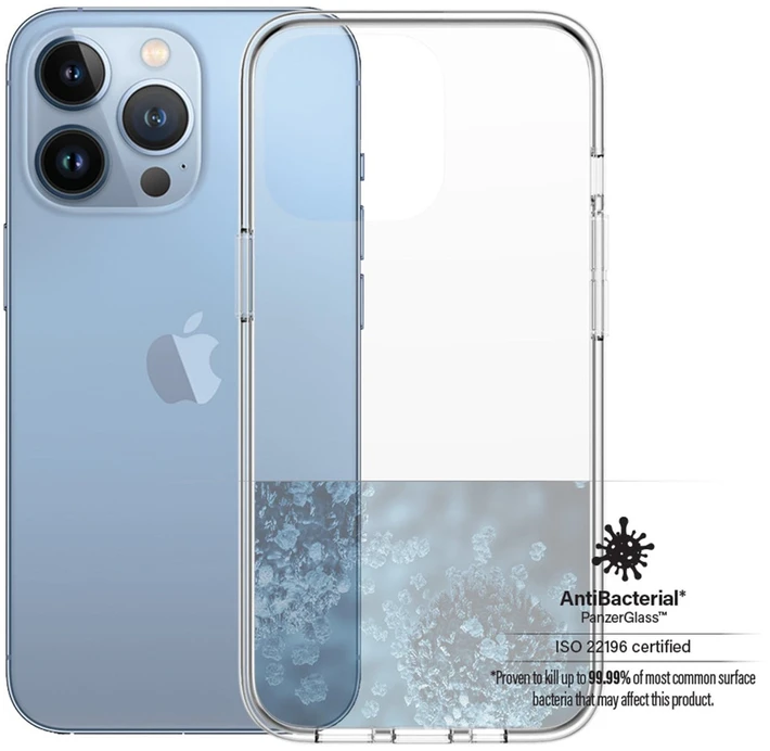 Panzer Glass PANZERGLASS CLEAR CASE IPHONE 13 PRO ANTIBAKTERINIS KARINIS KLASĖS CLEAR
