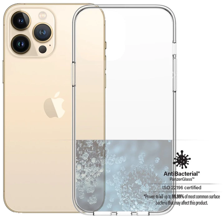 Panzer Glass PANZERGLASS CLEAR DĖKLAS IPHONE 13 PRO MAX ANTIBAKTERINIS KARINIO KLASĖS CLEAR