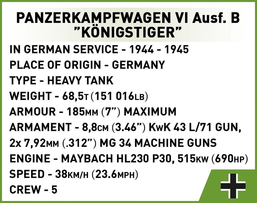 Cobi Panzer VI Ausf. B Königstiger