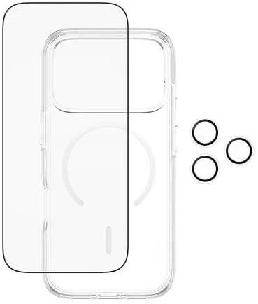 Panzer Glass „PanzerGlass“ – „CARE 3 viename“ flagmano naršyklės rinkinys – „iPhone 17 Pro“