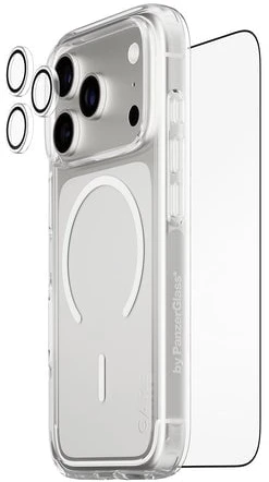 Panzer Glass „PanzerGlass“ – „CARE 3 viename“ flagmano naršyklės rinkinys – „iPhone 17 Pro“