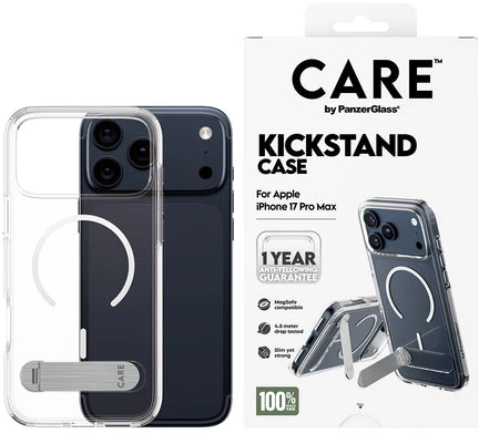 „Panzer Glass CARE by PanzerGlass“ apsauginis dėklas su „MagSafe“ laikikliu, skirtas „iPhone 17 Pro Max“ – skaidrus