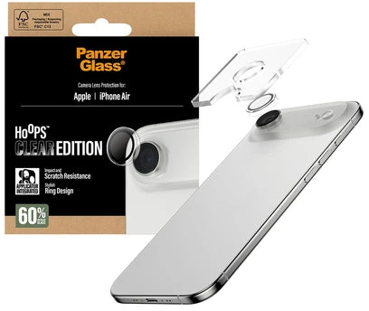Panzer Glass „PanzerGlass“ – permatomas „Hoops“ fotoaparato objektyvo apsauginis dėklas – „iPhone Air“