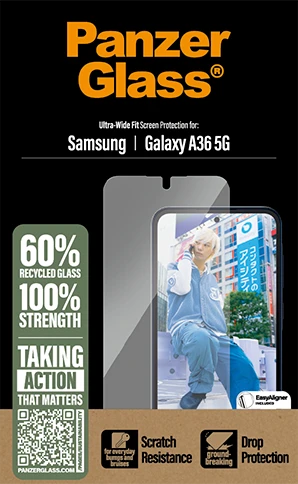 Panzer Glass Apsauginis stiklas PanzerGlass Ultra-Wide Fit Samsung Galaxy A36 5G