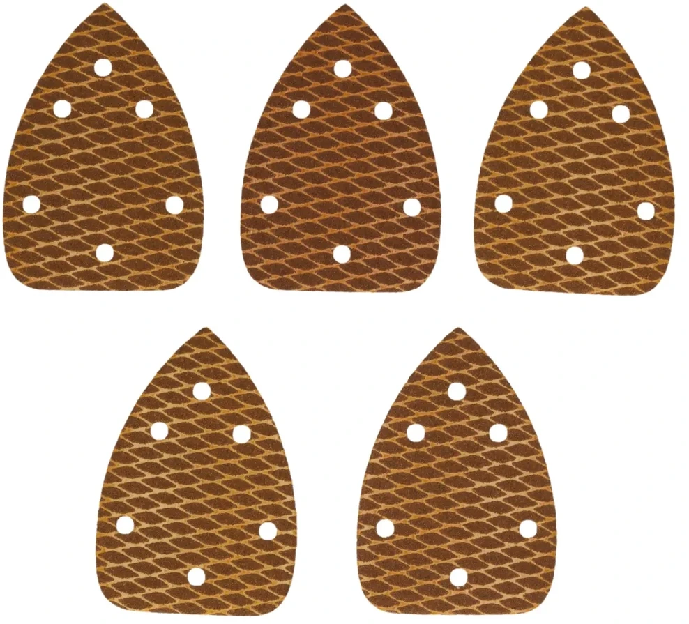 Dedra Papier Delta antikorozinis švitrinis popierius #180, 140x140x80mm, su lipnia juosta, 5 vnt. rinkinys