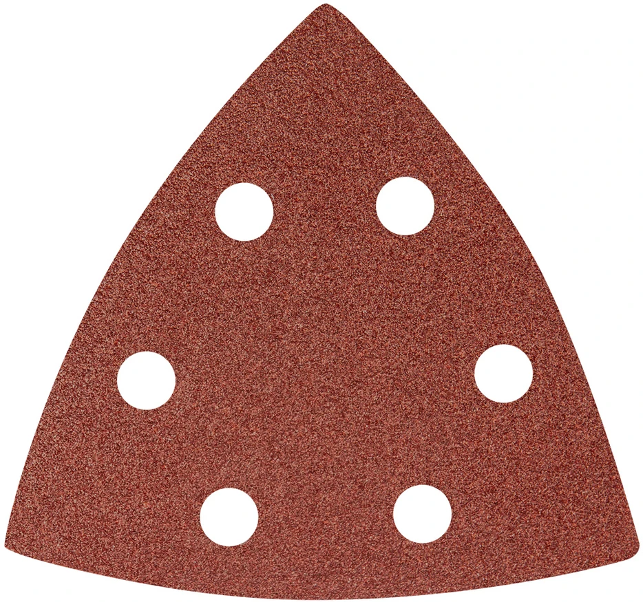 Papier Delta Velcro švitrinis popierius 93 x 93 mm P100, 5 vnt., su 6 skylėmis