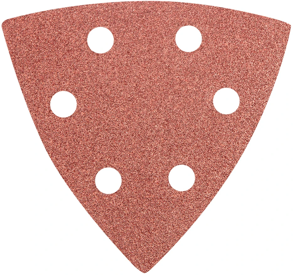 Graphite Papier Delta Velcro švitrinis popierius 93 x 93 mm K 100, 5 vnt., su skylutėmis