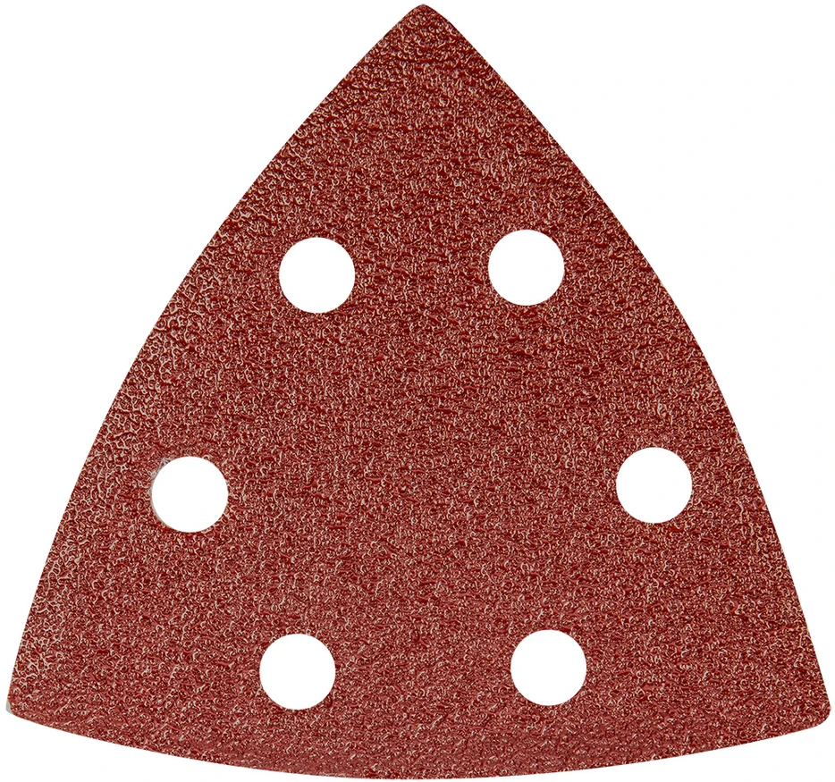 Papier Delta Velcro švitrinis popierius 93 x 93 mm P60, 5 vnt., su 6 skylėmis