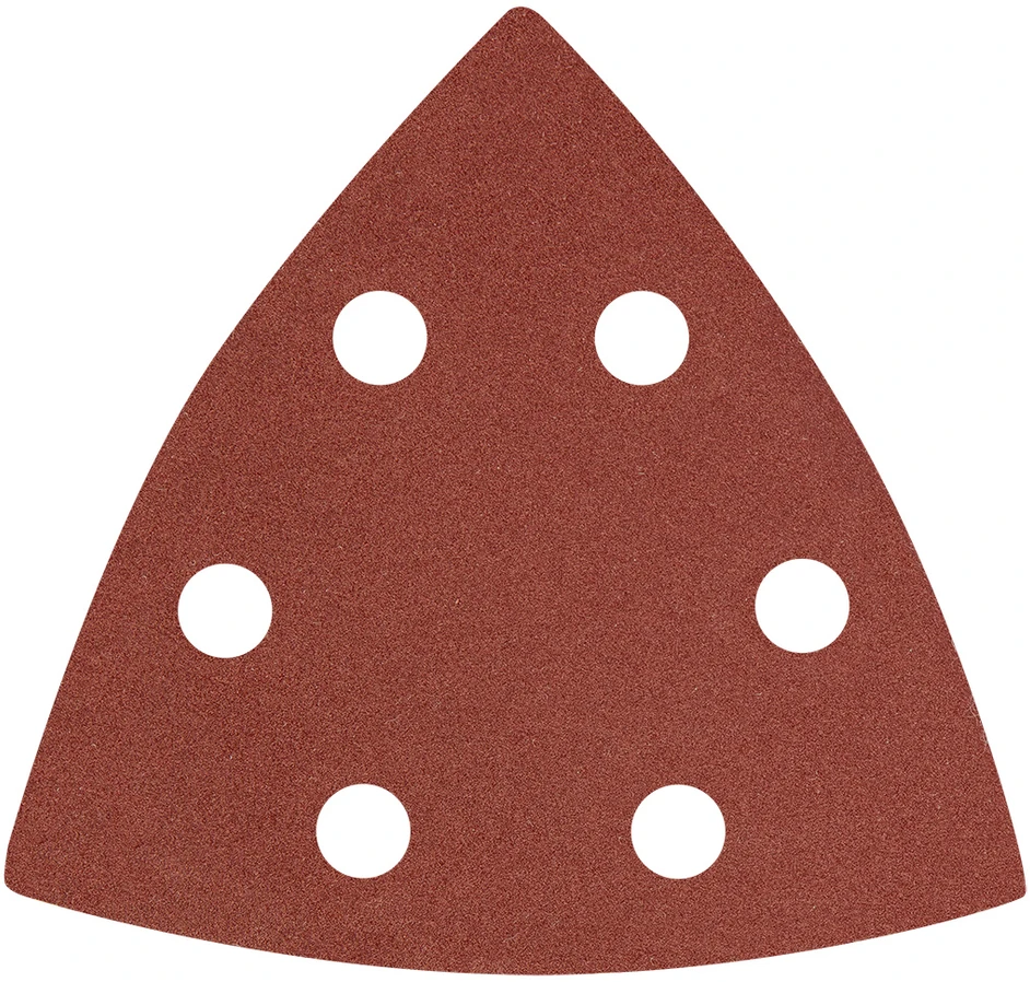 Papier Delta Velcro švitrinis popierius 93 x 93 mm P240, 5 vnt., su 6 skylėmis