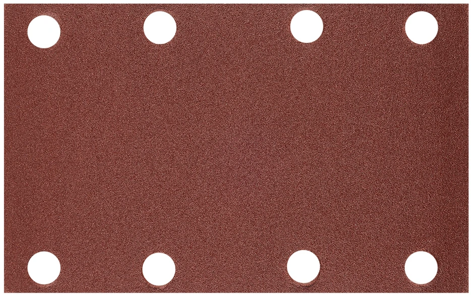 Papier Stačiakampis švitrinis popierius, 8 skylės, 130 x 80 mm, P240, skirtas 04-623, 5 vnt.