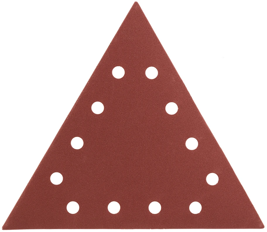 Papier Švitrinis popierius su lipdukais K180, trikampis, su 12 skylių, 5 vnt., šlifuokliui 59G264
