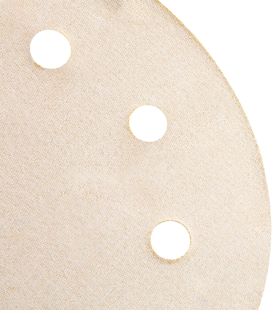 Papier Švitrinis popierius su lipdukais 180 mm, K80, 5 vnt., su 8 skylėmis šlifuokliui 59G263
