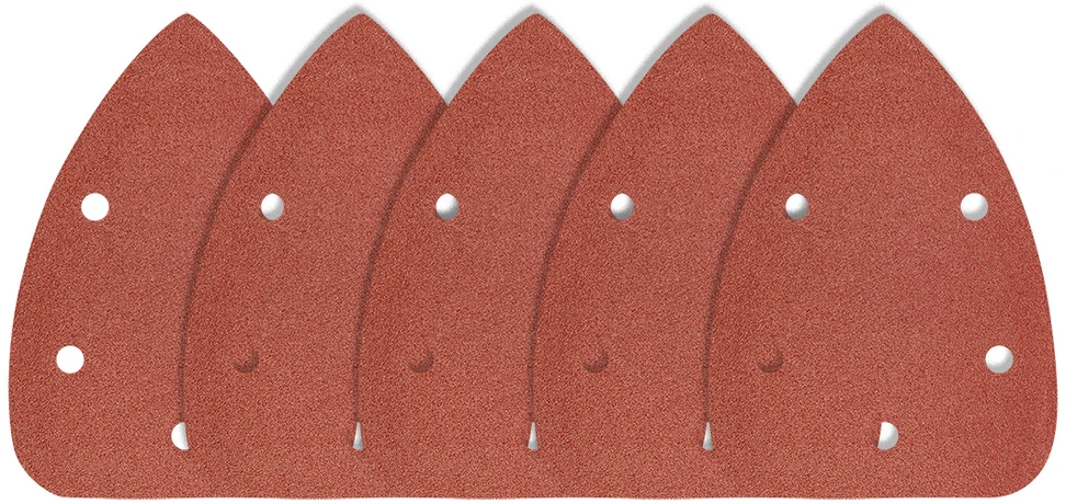 Papiery Šlifavimo lapai su lipdukais, ironxa0102 x 140 mm, P40, 5 vnt., su 5 skylėmis šlifuokliui 59G335