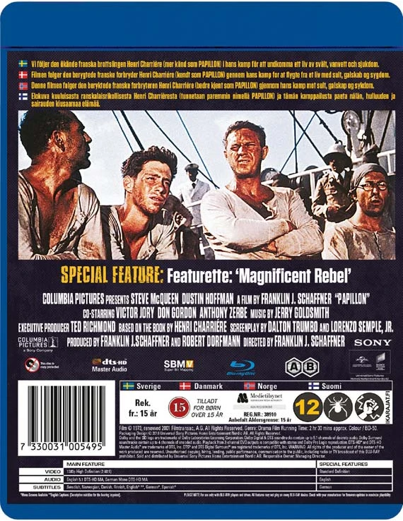 Papillon (Steve'as McQueenas ir Dustinas Hoffmanas)