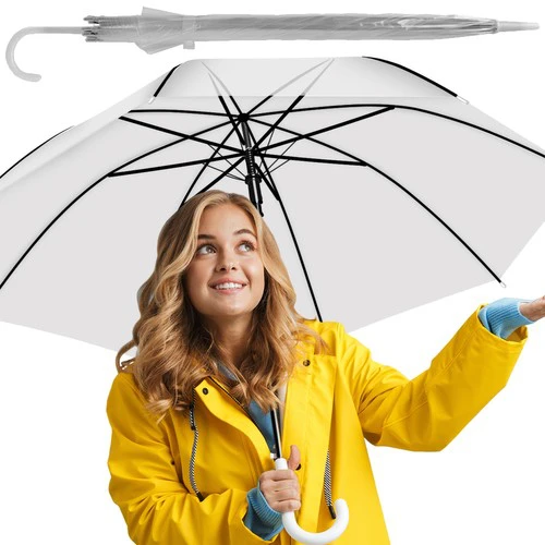 Malatec Skaidrus baltas skėtis