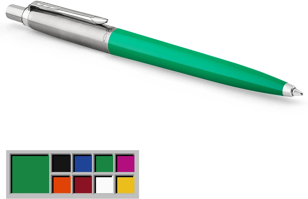 Automatinis tušinukas Parker Jotter Originals Žalias CT Medium Mėlyna, blisteryje