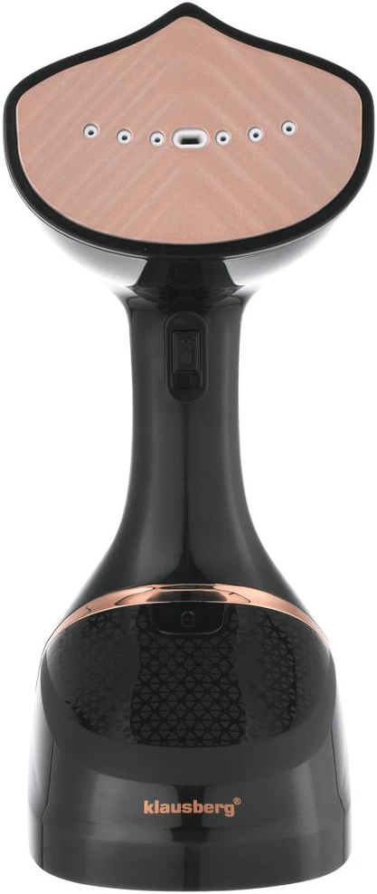 Garo valytuvas Vertikalus drabužių garintuvas, 400 ml talpos, juodas su auksiniu nerūdijančio plieno skydeliu, Klausberg, kb-7778