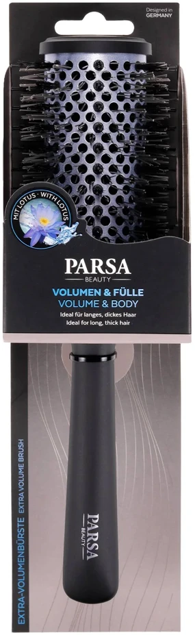 Parsa - LOTUS VOLUME APVALUS ŠEPETĖLIS - Juodas - L