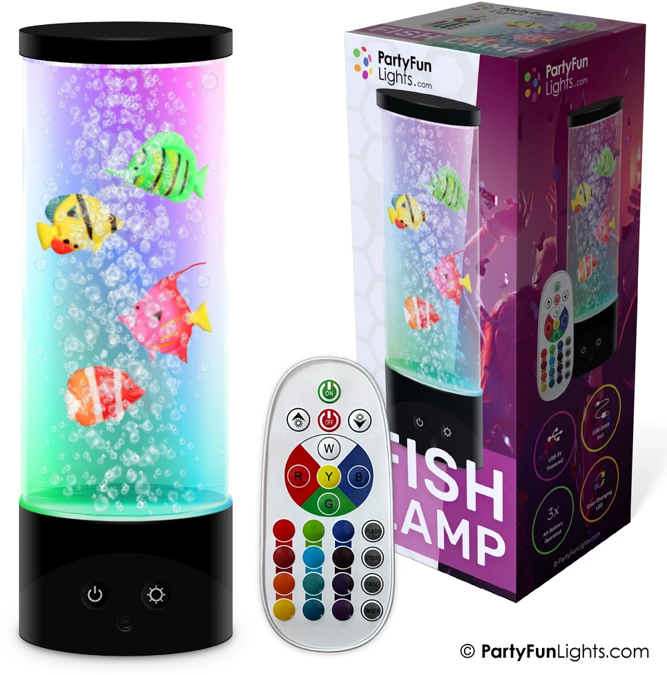 Nielsen_Light Party Fun Lights Pramogų žibintai vakarėliui - žvejybos žibintas su nuotolinio valdymo pultu - aukštis: 28 cm (605404)