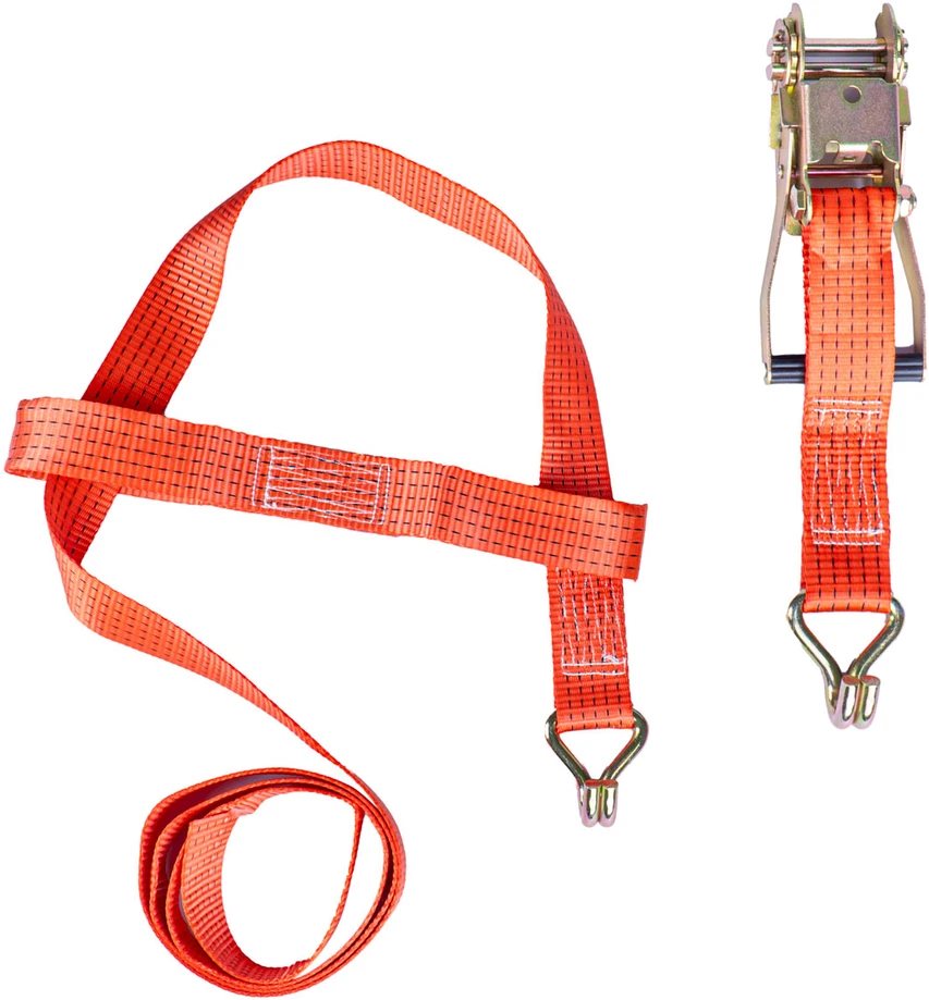 Krovinių tvirtinimo diržas su įtempikliu ir atrama 5000 kg, 3 m x 50 mm, AMIO-03317