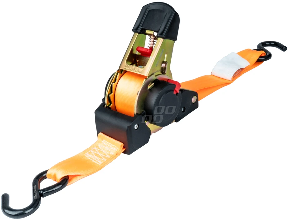 Krovinių tvirtinimo diržas su automatiniu vyniotuvu 1000/500 kg, 4 m x 38 mm, S-TYPE AMIO-03320