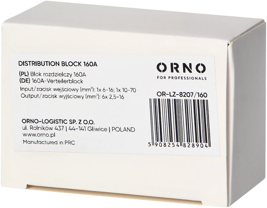 DISTRIBUTION BLOCK OR-LZ-8207/160 ORNO