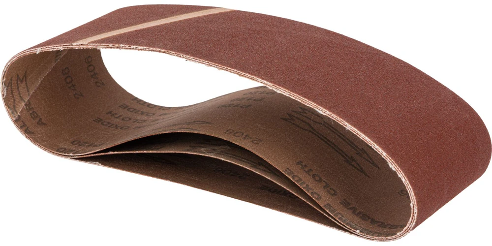 Pasy Begalinės abrazyvinės juostos, 100x610 mm, 3 vnt., 120 grūdėtumo, prolinas