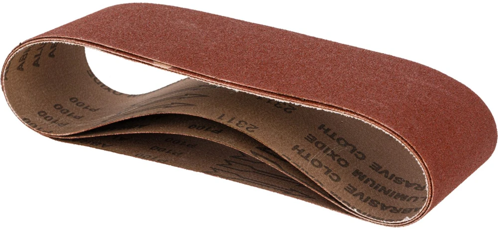 Pasy Begalinės abrazyvinės juostos, 75x457 mm, 3 vnt., 100 grūdėtumo, prolinas