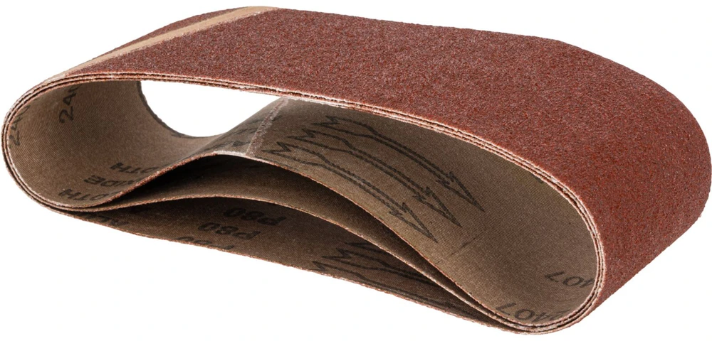 Pasy Begalinės abrazyvinės juostos, 75x533 mm, 3 vnt., 80 grūdėtumo, prolinas