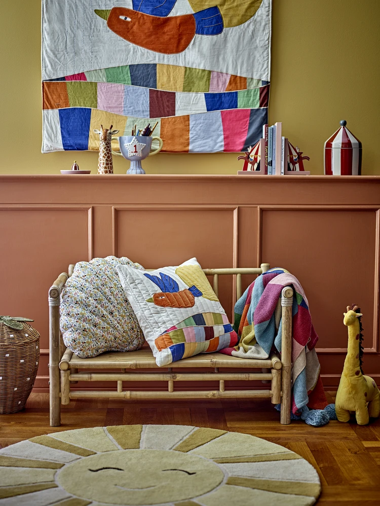 Patalynės komplektas „Bloomingville MINI“ – „Colorine“ užtiesalas – mėlynas