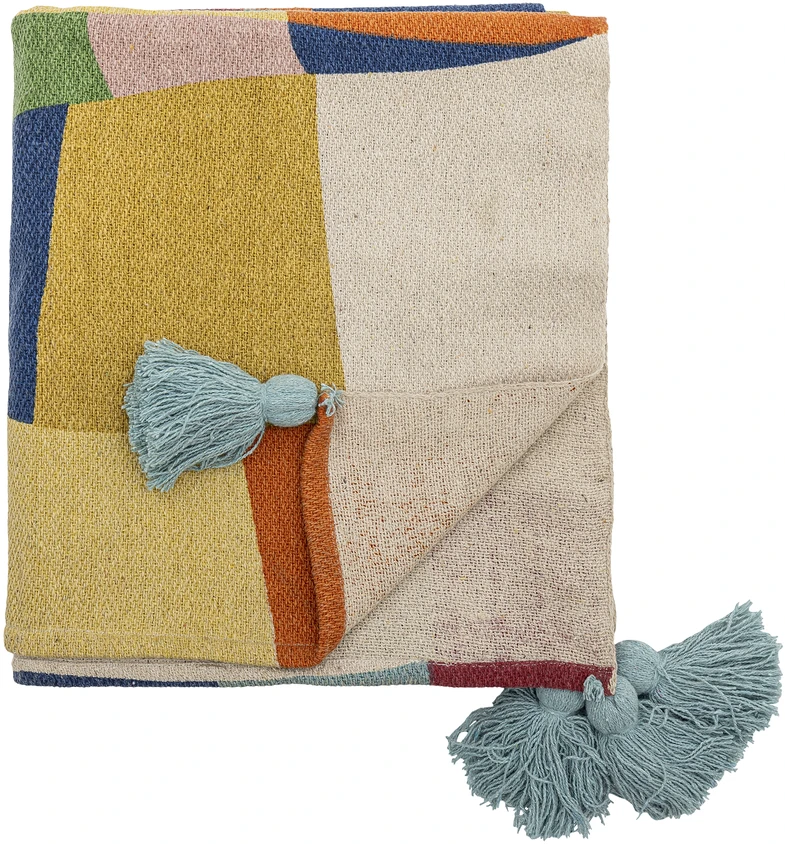 Patalynės komplektas „Bloomingville MINI“ – „Colorine“ užtiesalas – mėlynas